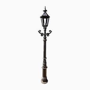 Cast Iron Lamp Post with Hexagon Cast Iron Lantern