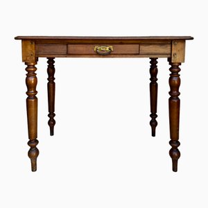 French Country Pine Worktable in Oak, 1920s