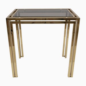 Italienischer Mid-Century Konsolentisch aus Messing, 1970er