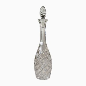 Carafe à Vin Rouge Art Déco en Cristal Taillé, 1940s