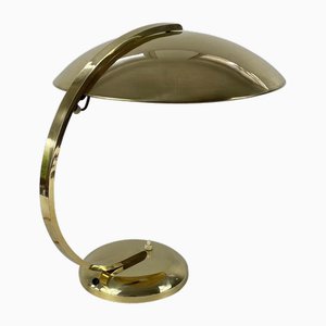 Lampada da tavolo Art Deco Bauhaus in ottone, attribuita a Hillebrand, Germania, anni '30