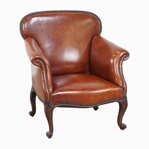 Vintage Brown Leather Armchair