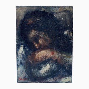 Profile of Putto, 1700s, Oil on Canvas