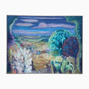David Arué, Impressionist Landscape, Oil on Canvas