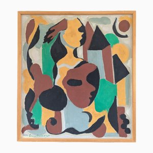 Masquerade Abstract, años 50, Pintura al óleo