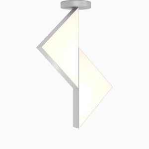 Flat Circle Triangle Nickel Ceiling Light II by Atelier Areti