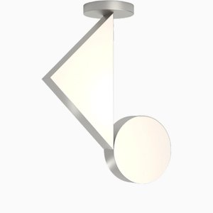 Lámpara de techo Flat Shapes de níquel de Atelier Areti