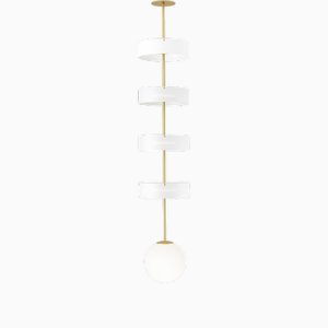 Long Circles and Globe Pendant Light by Atelier Areti