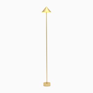 Lampadaire en Laiton Argenté par Atelier Areti