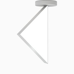 Flat Circle Triangle Nickel Ceiling Light by Atelier Areti