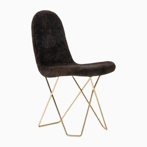 Chaise de Salle à Manger Cactus en Peau de Mouton par Cuero Design