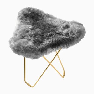 Iceland Flying Goose Footstool by Cuero Design