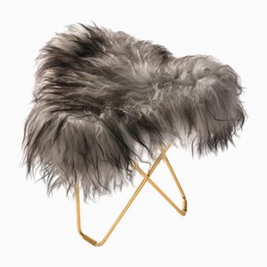 Iceland Flying Goose Footstool by Cuero Design