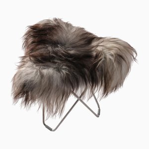 Iceland Flying Goose Footstool by Cuero Design
