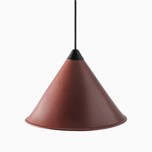 Große Namibia Lampe aus Leder von Cuero Design