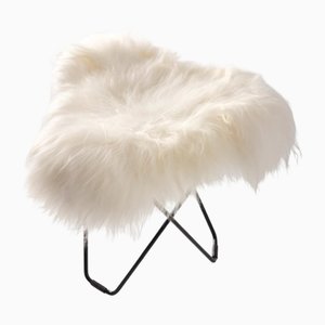 Iceland Flying Goose Footstool by Cuero Design