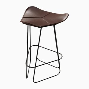 Taburete de mostrador Pampa de cuero de Cuero Design