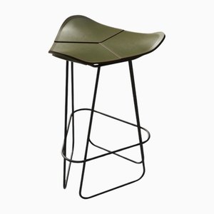 Tabouret de Comptoir Pampa en Cuir par Cuero Design
