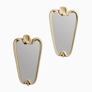 Specchi da parete nello stile di Osvaldo Borsani, Italia, anni '50, set di 2