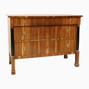 Empire Chest of Drawers in Walnut, Italy, 19th Century