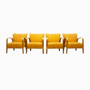 Fauteuils par Hugues Steiner pour Steiner, France, 1940s, Set de 4