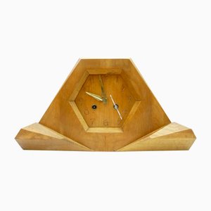Reloj antroposófico de madera de tilo de Siegfried Pütz, Alemania, años 20