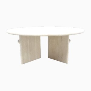 Mesa de centro italiana de travertino, años 70