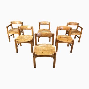 Rainer Daumiller zugeschriebene Esszimmerstühle aus Kiefernholz für Hirtshals Savvaerk, 1970er, 6 . Set
