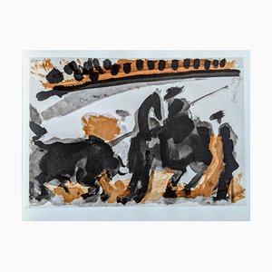Pablo Picasso, Before the Thrust III, 1961, Graphic Print on Vellum