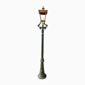 Farola Rotterdammer de hierro fundido con farol cuadrado de cobre