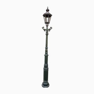 Cast Iron Lamp Post M2 with Cast Iron Hexagon Lantern