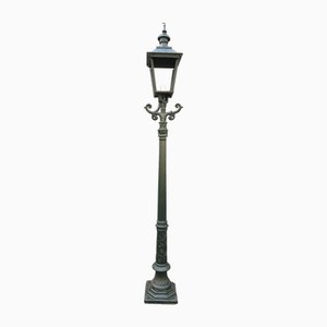 Lampadaire Romantica en Fonte avec Lanterne Carrée en Fonte