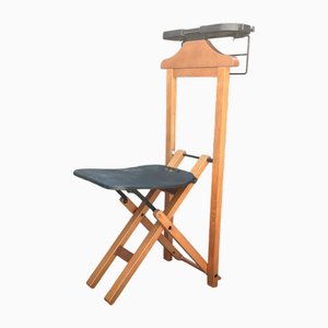 Perchero plegable con asiento de Foppapedretti, Italia, años 80