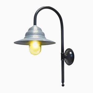 Lampada da fienile centrale nera in zinco