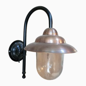 Lampe de Grange Moyenne Noire en Cuivre