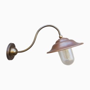 Französische Scheunenlampe aus Kupfer für den Außenbereich