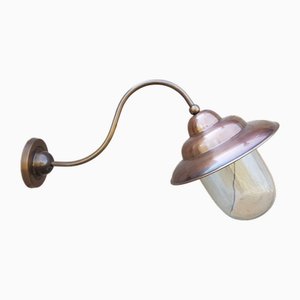 Lampe de Grange d'Extérieur en Cuivre, Italie