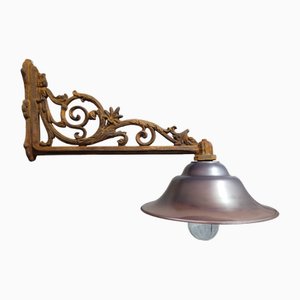 Lampe d'extérieur en fonte, cuivre rouillé