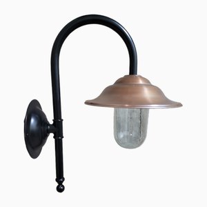 Lampe de Grange d'Extérieur en Cuivre Noir, France