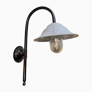 Lampe de Grange d'Extérieur en Zinc Noir, France