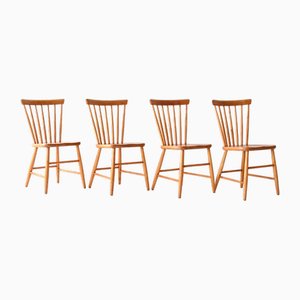 Skandinavische Holzstühle, 1960er, 4 . Set