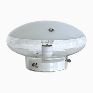 Lampada a incasso Mid-Century in vetro di Murano di Roberto Pamio per Leucos, Italia, 1970