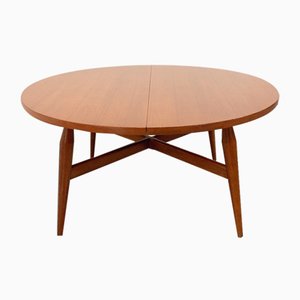 Grande Table Basse Ronde Vintage Scandinave par Arne Vodder, 1960s