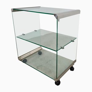 Trolley in Glass and Steel by Gallotti & Radice