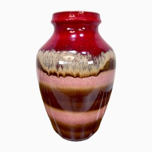 Große Bunte Keramik Tischvase von Scheurich, Deutschland, 1960er