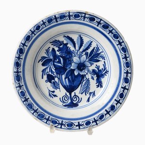 Piatto antico di Delftware, Olanda, fine XVIII secolo, XVIII secolo