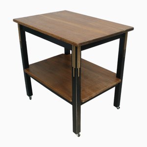 Mesa auxiliar alemana Art Déco de roble, años 20