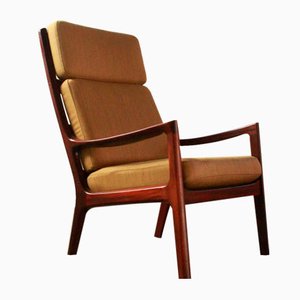 Sillón Senator Mid-Century con respaldo alto de Ole Wanscher para Cado, años 60