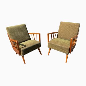 Sillas danesas Mid-Century modernas, años 50. Juego de 2