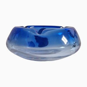 Blauer Vintage Aschenbecher, 1960er